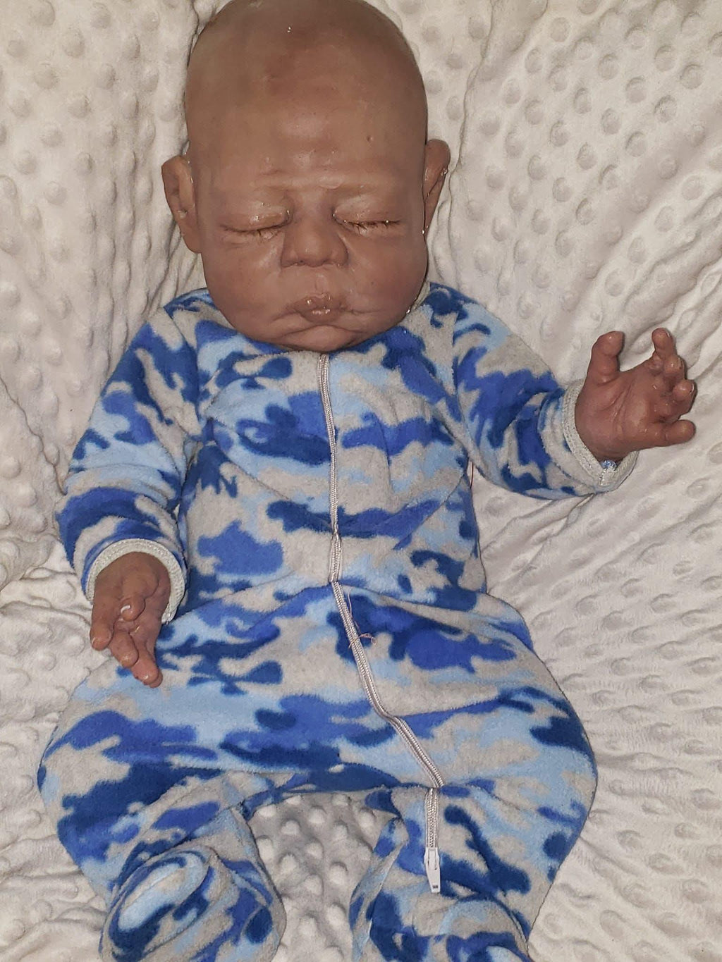 Full body silicone 22" art doll chubby boy