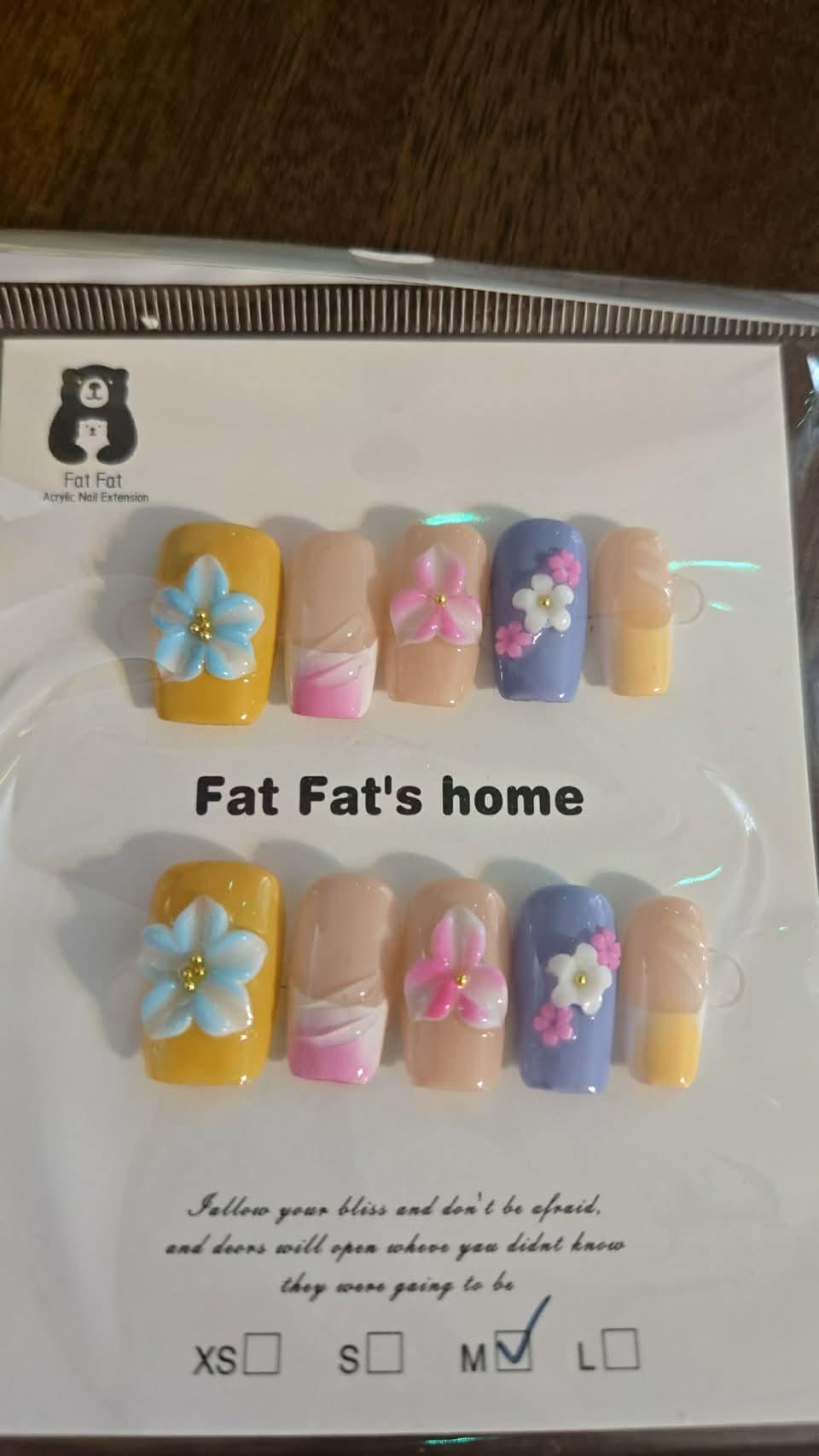 Press on nails size medium