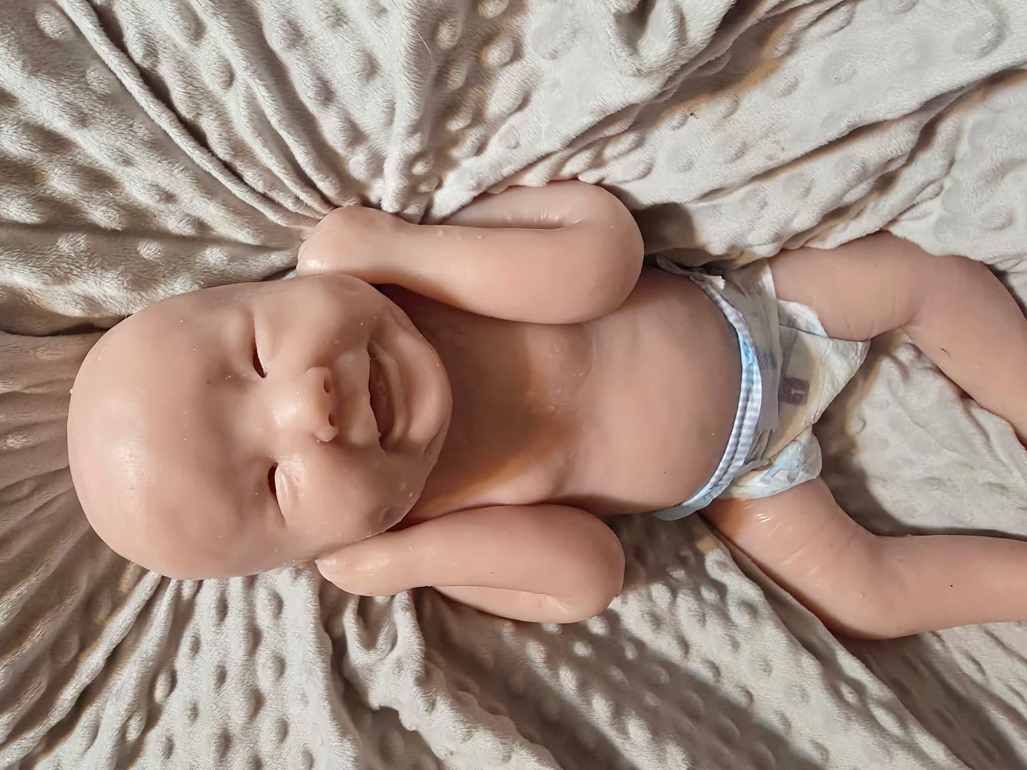 Lili joy full body silicone art doll 24 inch toddler blank or painted