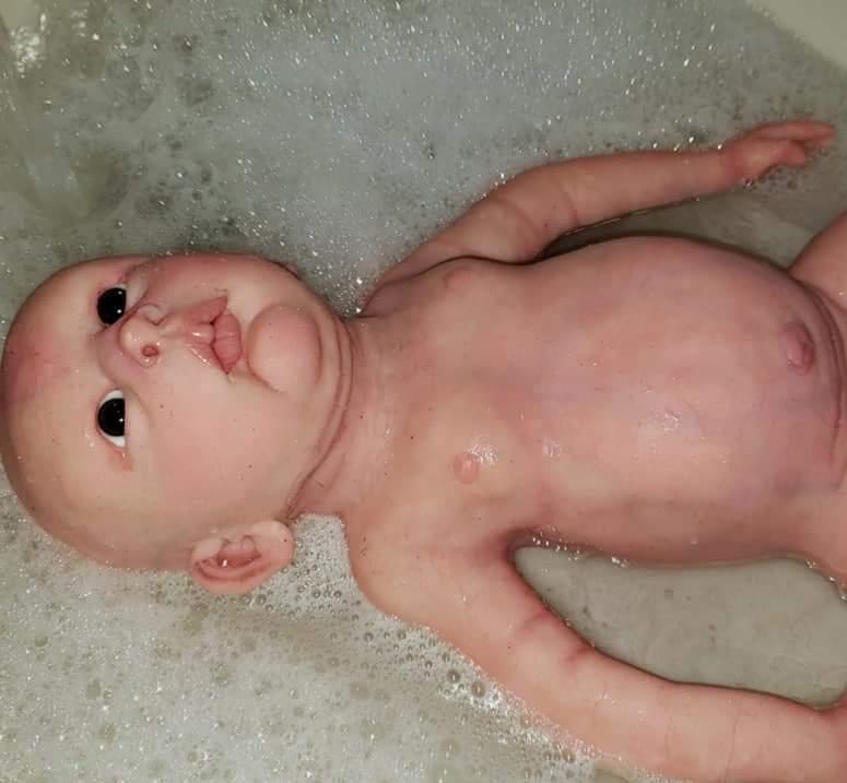 24" Full Body Silicone art doll Boy or girl 6 month old size toddler