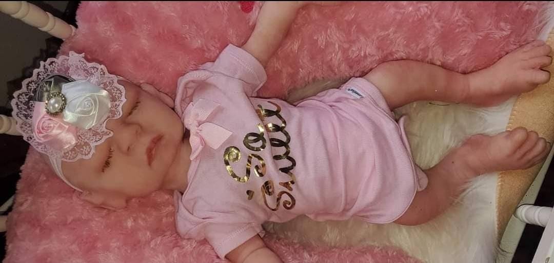 Full Body Silicone art doll 19" Essa senaa newborn