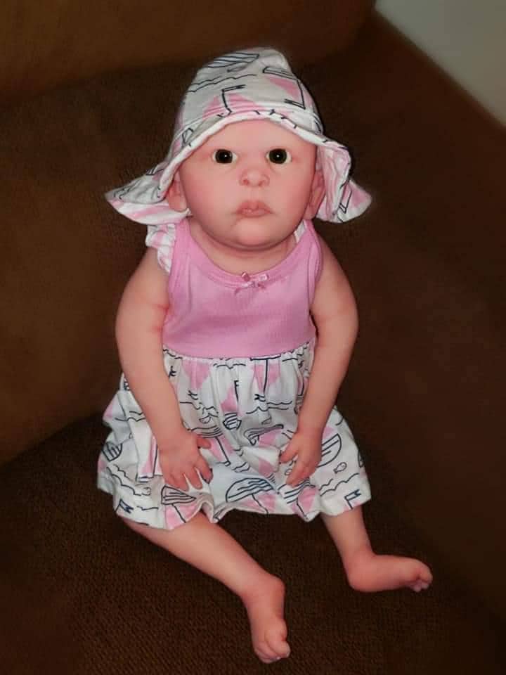 24" Full Body Silicone art doll Boy or girl 6 month old size toddler