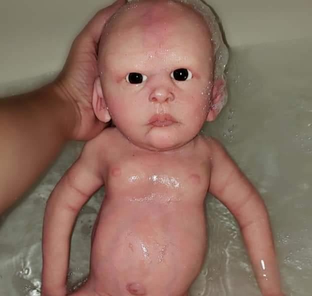 24" Full Body Silicone art doll Boy or girl 6 month old size toddler